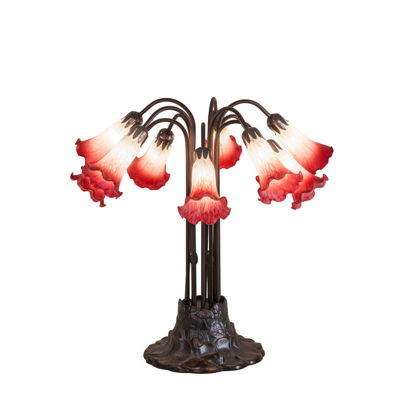 Pond Lily Table Lamp, Pink/White