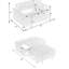 Velours côtelé beige avec lit, plateau de table mobile et 2 sièges pour soirées cinéma, divertissement de 105,79 lb-1771229732