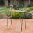 Wood And Metal Bar Table
