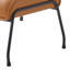 Fauteuil d'appoint et repose-pieds en cuir fleur-1830273281