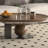 Kemare Carbin No-Assembly Requied 39.37'' Handmade Walnut Round Solid Wood Coffee Table With Spherical Base, Carbon Steel Frame