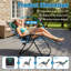 Ensemble de 2 chaises zéro gravité rembourrées avec porte-gobelet, chaise de patio pliante portative pour camping / plage, chaise longue inclinable-961915132