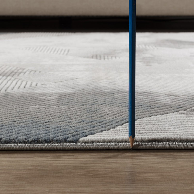 Geometrix Gray Area Rug - Classic & Timeless, Runner 2'7" x 9'10"