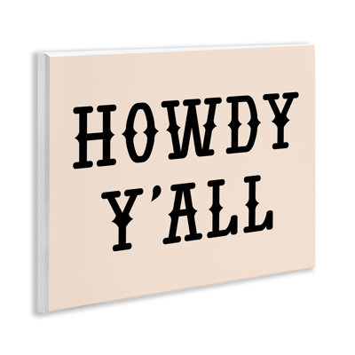 Art mural sud-ouest Howdy Y'all, design par Daniela Santiago