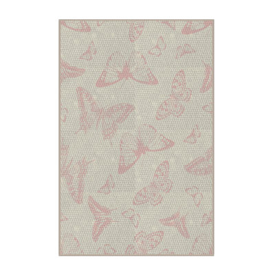 Tapis jaune/bleu/orange à motifs