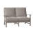 Charleston Aluminum Loveseat - Oyster-69974752-38587847-63361361