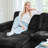 Hymes 101.5'' Wide 3-Seat Sofa Modular Sectional Sofa Apartment Storage Couch With Detachable Cushion Cover-451400049