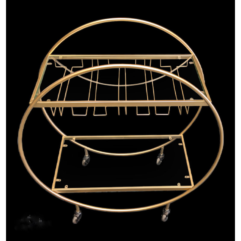 Jamille Metal Bar Cart