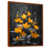 Toile avec cadre flottant brun
