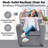 Roomy Kids' Recliner Chair with Cup Holder, Toddler Recliner With Push-Back Design, and Adjustable Footrest-88672015