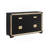 Lively Black/Gold Queen Bedroom Set