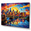 «Colorful City Minneapolis Popart II», reproduction sur toile-2032741436-2032741438