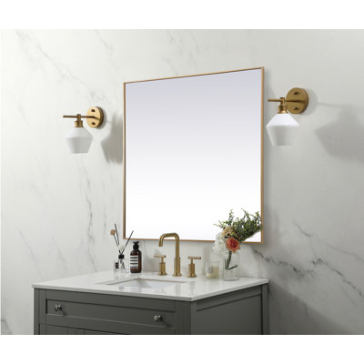 Valparaiso Metal Square Wall Mirror