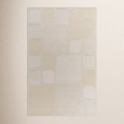 Hand-Tufted Geometric Rug