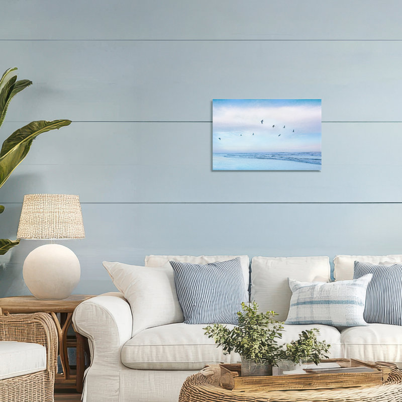 Toile Echoes Of The Shore, design par Karin Connolly, H 16 po x l 24 po