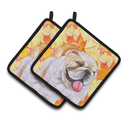 Cuisinier poignée de chute des trésors de bouledogue caroline english