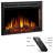 Ebern Designs Black Electric Fireplace Insert-668684879