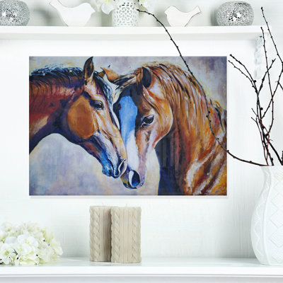 «Brown Amoureux», reproduction d'art graphique sur toile tendue