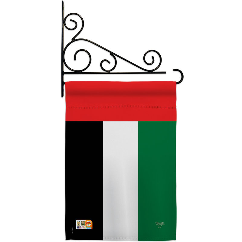 Double Sided 18.5'' H x 13'' W Polyester Flag Set