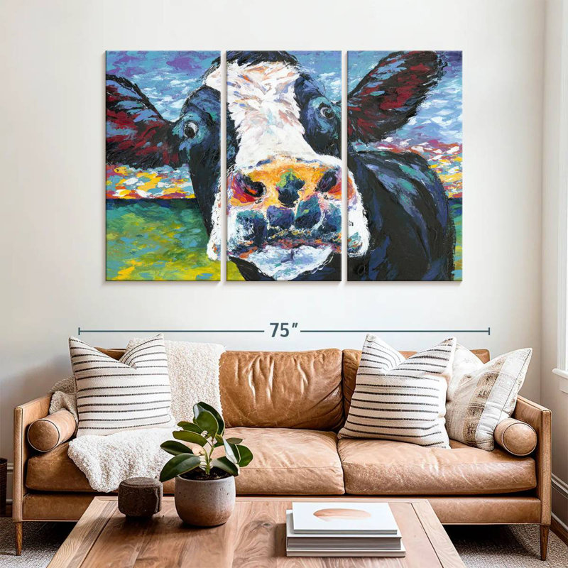 Brampt Curious Cow II, 42" H x 65" W