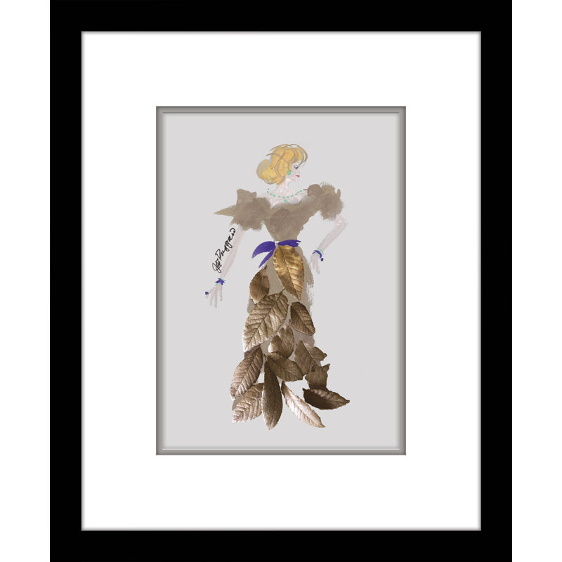 Mesdames qui déjeunent 6 par Joe Ruggiero - Reproduction d'art sur papier encadrée