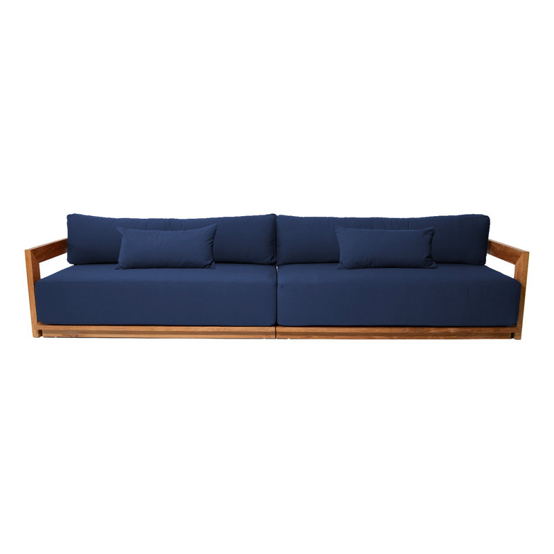 Hermosa Outdoor 4 - Seat Patio Sofa, Navy