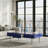 52.4" x 26.8" x 15.6" Coffee Table-High Gloss Blue