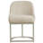 Borgos Linen Upholstered Barrelback Metal Base Dining Chair-2100312531-2109288369
