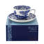 Blue Italian Jumbo Cup & Saucer Boxed Set