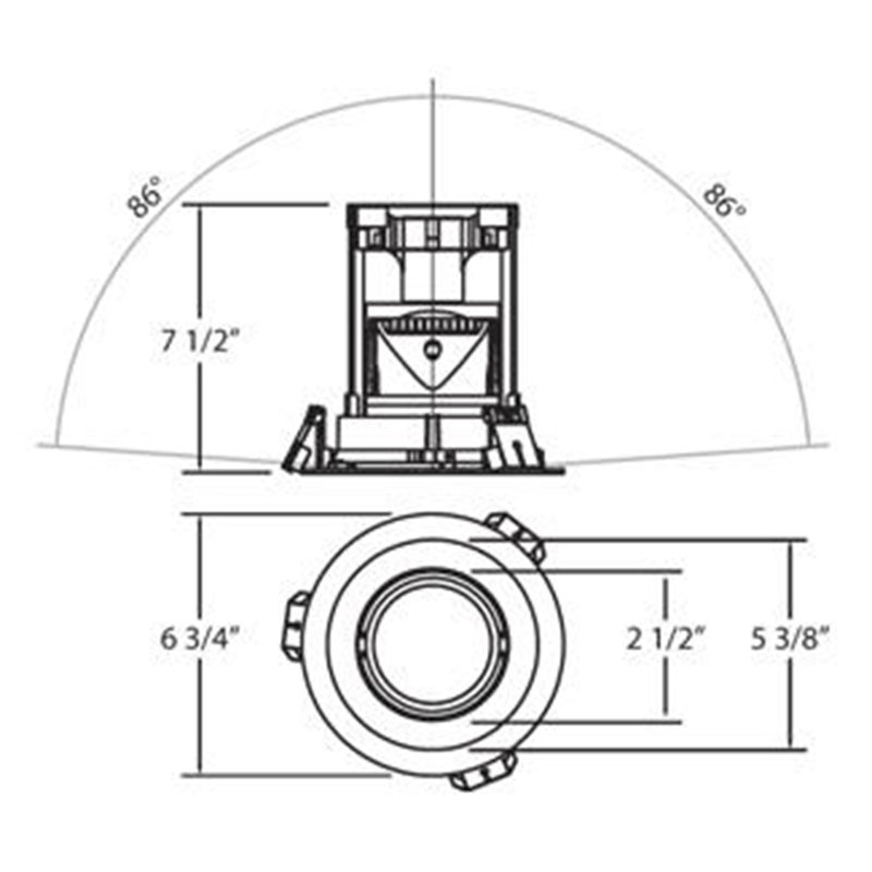 Recessed Lighting Housing, Gold