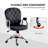 Vinsetto Velvet Home Office Chair, Button Tufted Desk Chair With Padded Armrests, Adjustable Height And Swivel Wheels-1953412149