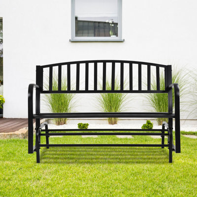 Banc de jardin en acier inoxydable
