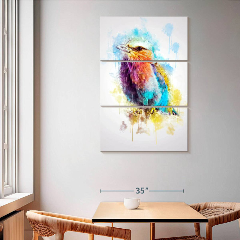 Brampt Lilac Breasted Roller, 65" H x 42" W