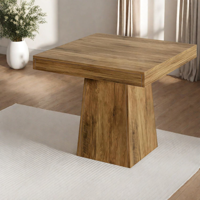 Table de salle à manger compacte en bois de style rustique pour la cuisine