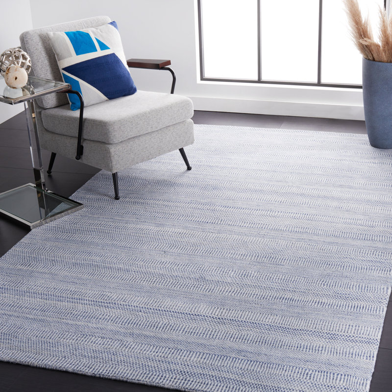 Dheftera Hand Loomed Performance Solid Color Rug, Rectangle 4' x 6'
