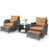 Brown Cushion/Gray Frame