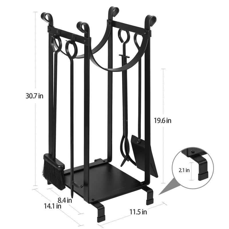 Hermoine 5 Piece Log Rack Set