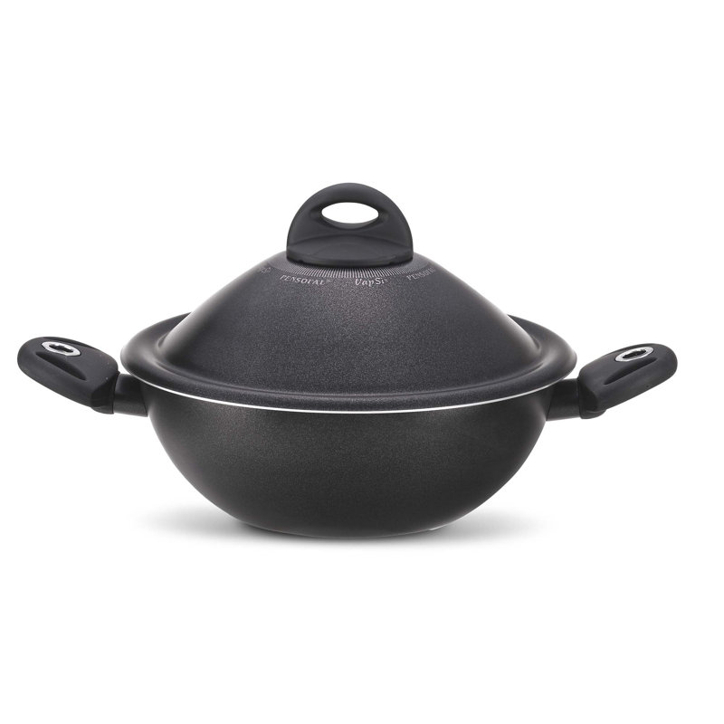 Pensofal Black Diamond Non-Stick Enameled Cast Iron Wok