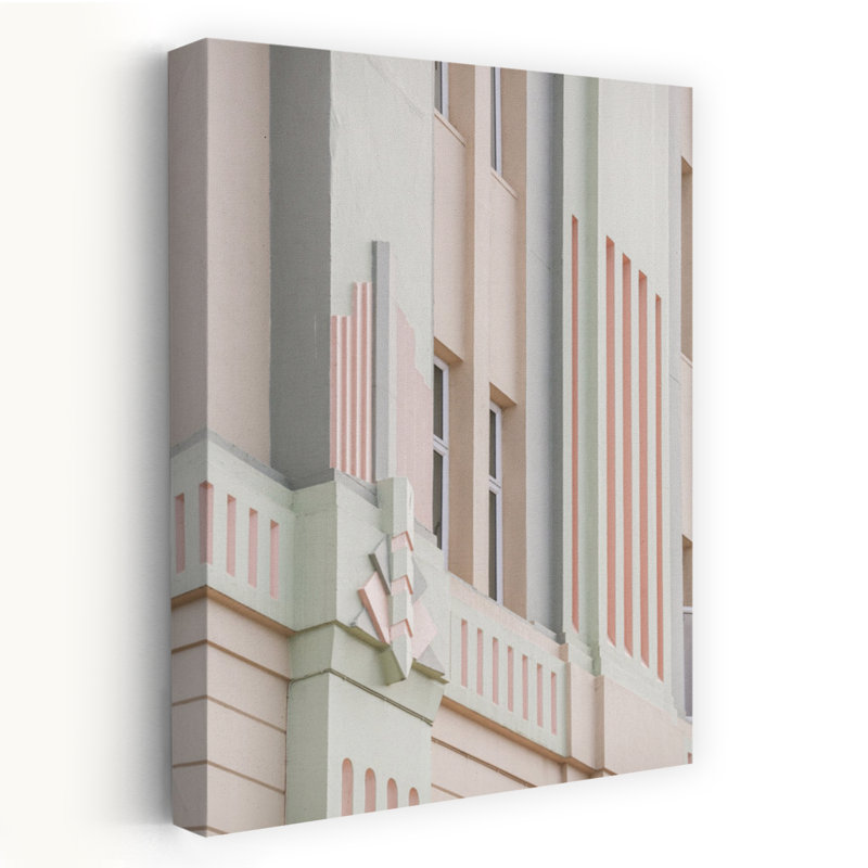 Art contemporain contemporain, architecture abstraite, H 60 po x l 40 po