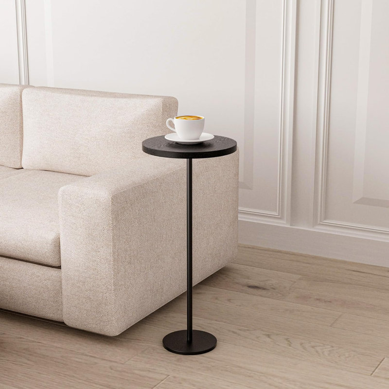 Table de bout Jahdon, Blanc, H 24,21 po x l 7,87 po x P 7,87 po