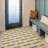 Kivett Midcentury Ivory and Yellow Indoor Outdoor Machine Washable Rug-928751225