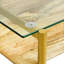 Console moderne, table de couloir, table Hoyer avec plateau en verre