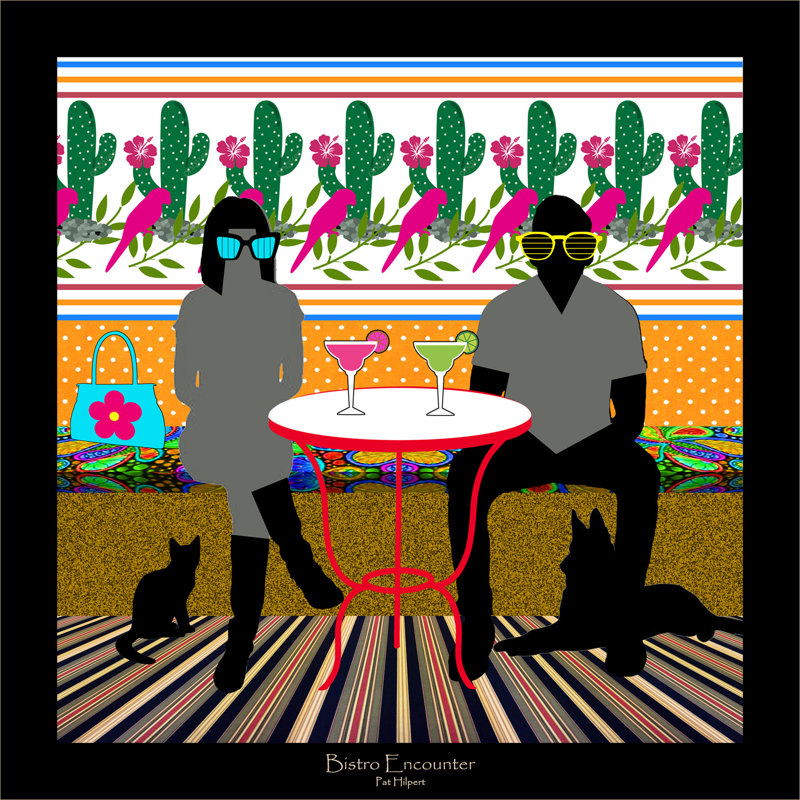 Bistro Encounter, 30" H x 30" W