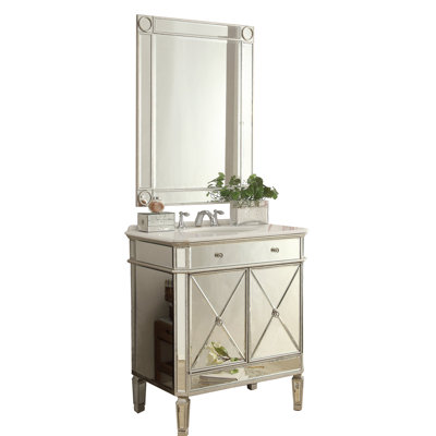 Fussell 32'' Single Bathroom Vanity with Stone Top