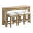 Sand Dune Console Table With 3 Stools