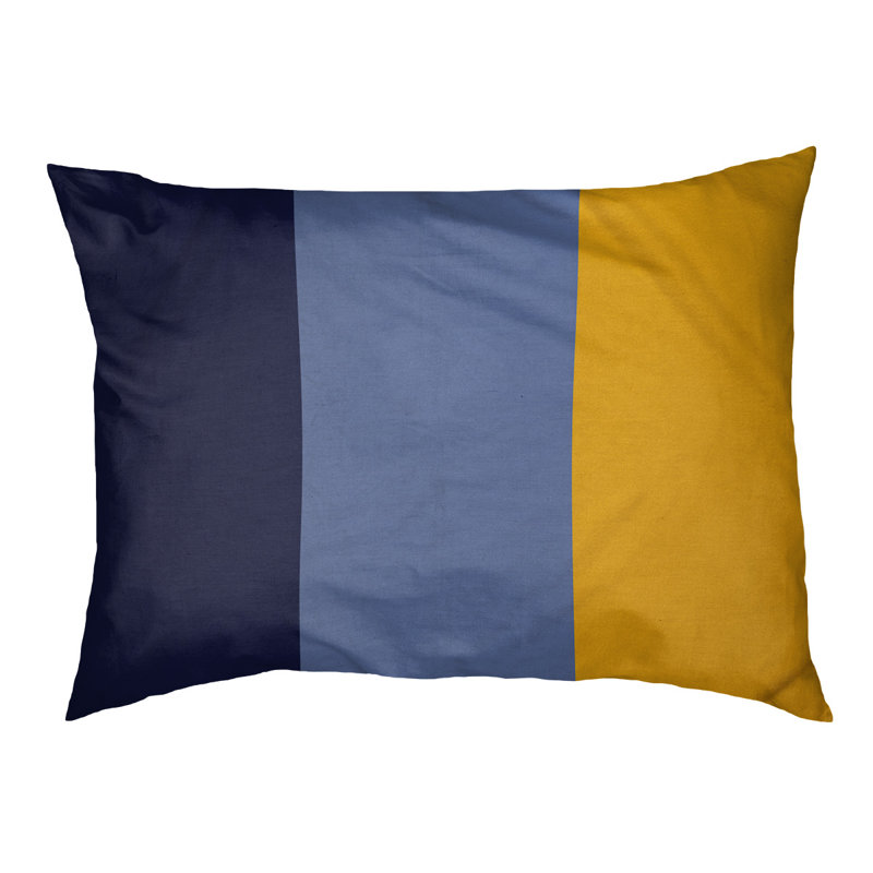 Coussin Designer, Grand (L 40 po x l 50 po), Bleu basketball / bleu basketball / jaune basketba