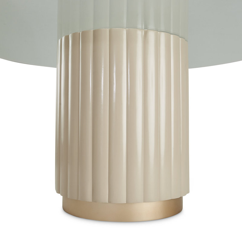 Malibu Crest Round Glass Top Dining Table