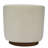 Modern Upholstered Swivel Barrel Chair, Accent Chairs with Wood Base for Living Room, Performance Fabric-1586131293