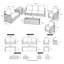 Teika 306cm Wide U-Shaped Patio Sectional Set