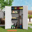 Armoire de rangement horizontale en résine avec plancher et portes doubles 490 gallons Decksplore